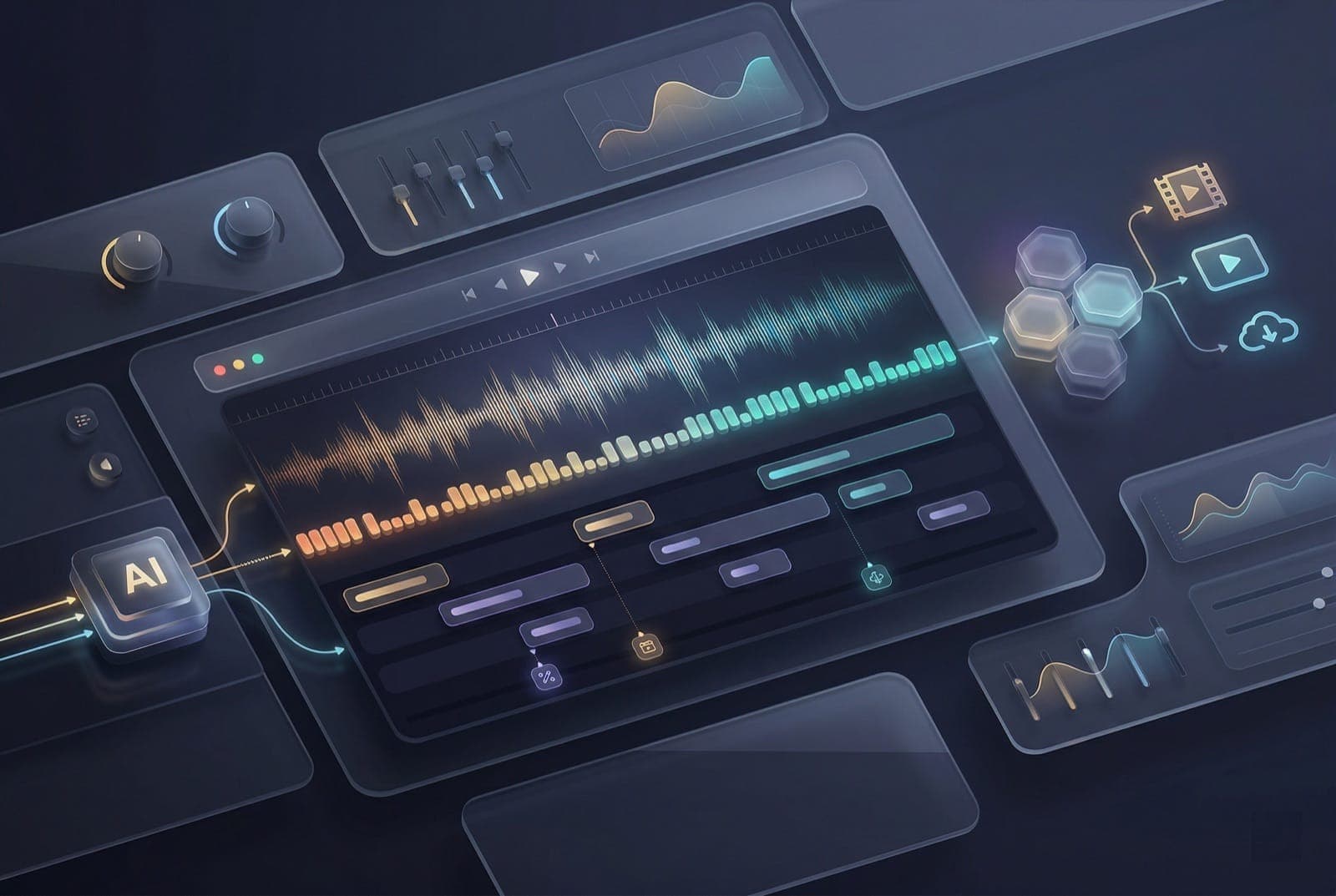 Time-synced lyrics export for karaoke and video editing