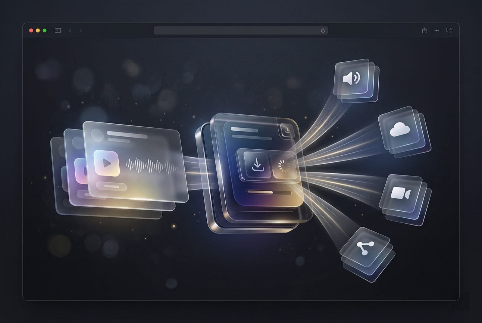 Browser-based text to song online studio with MP3 and WAV export